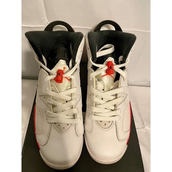 2014 Nike Air Jordan 6 VI Retro 384664-123 White Infrared AJ6 Sz 7Y - Picture 11 of 11